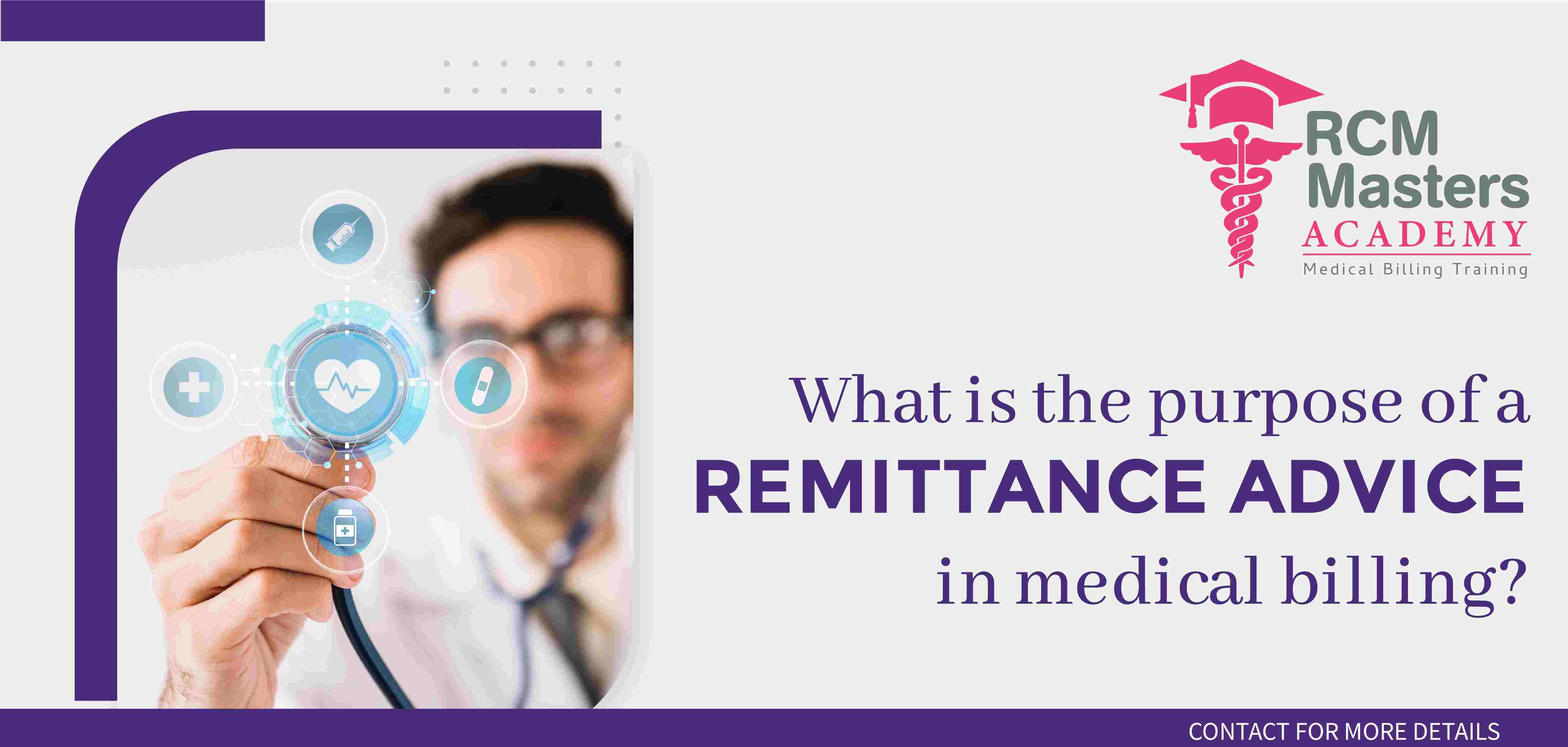 What is the purpose of a remittance advice in medical billing?